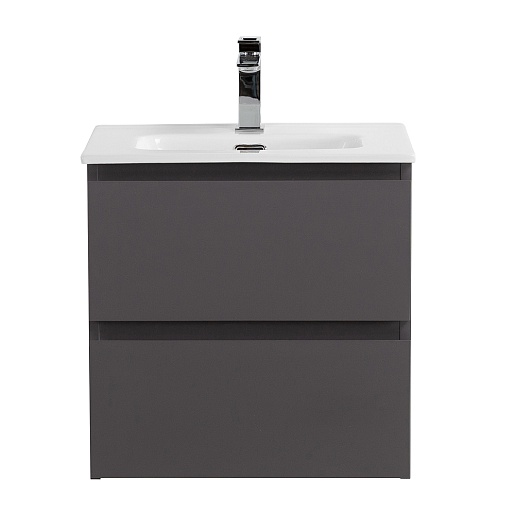 BelBagno Тумба с раковиной Kraft 39-50 подвесная Темно-Серый матовый с раковиной BB500/390ETL – фотография-2